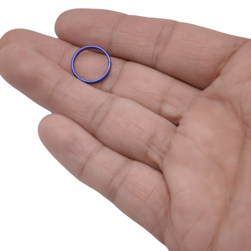 チタン合金キーホルダーキーリング純チタンキーホルダーメーカー卸売り10-35mm多目的錆びないリング|undefined