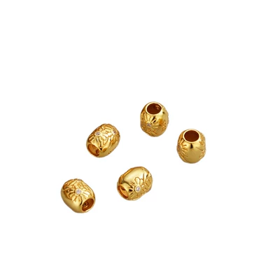 Zərgərlik ara hissələri Color-Preserving Ancient Gold Perforated Spacer