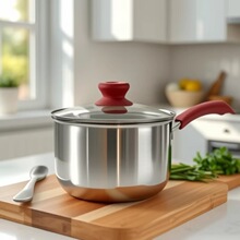 304不锈钢奶锅宝宝辅食煮面单柄蒸煮锅电磁炉煤气通用家用汤锅