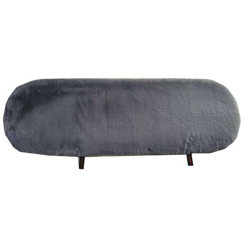 Autumn and Winter encryption thickened imitation rabbit fur three-piece car cotton cushion square cushion imitation wool car cushion without back cushion