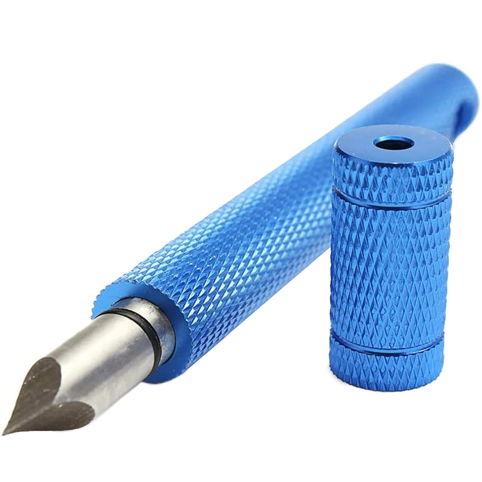 Blue—cleaning knife