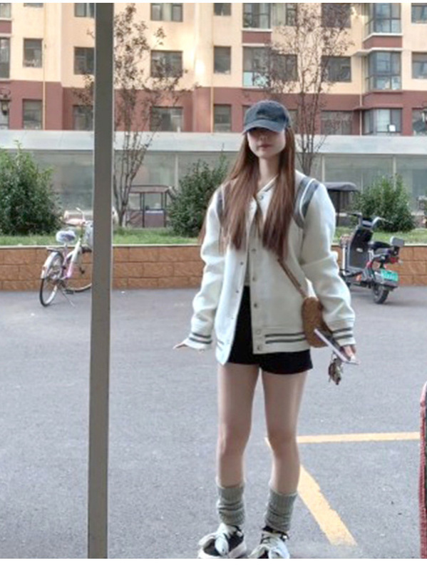 2025早秋轻薄棒球服外套女短款小个子卫衣夹克早秋冬季韩系穿搭|undefined