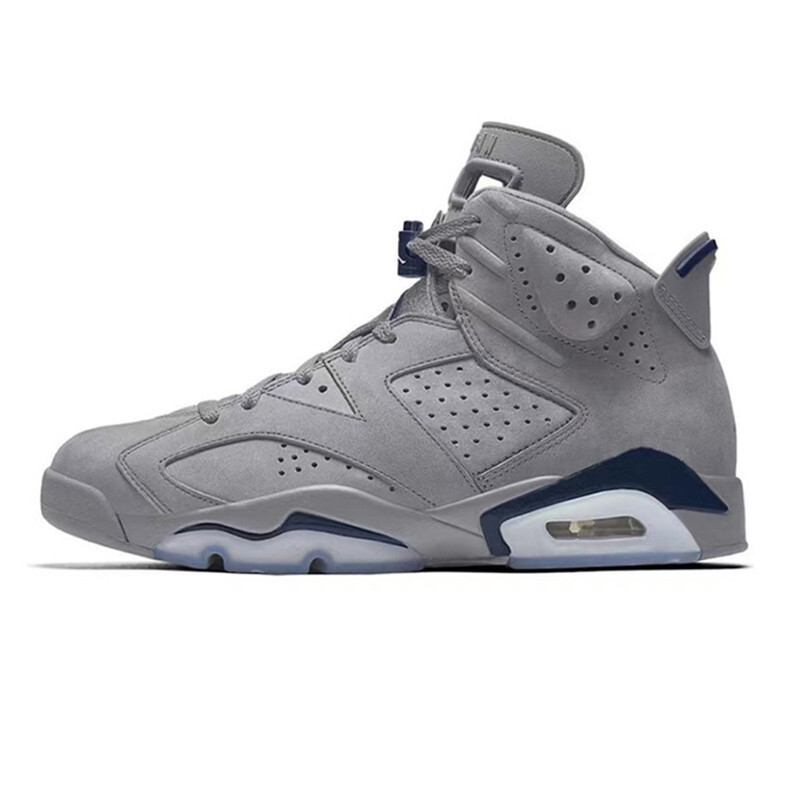 Putian transfronterizo AJ6 rojo carmesí bordeaux negro púrpura azul azul menta verde negro QiaoCheng Qiao6 zapatillas de baloncesto masculinas de alto nivel image 5