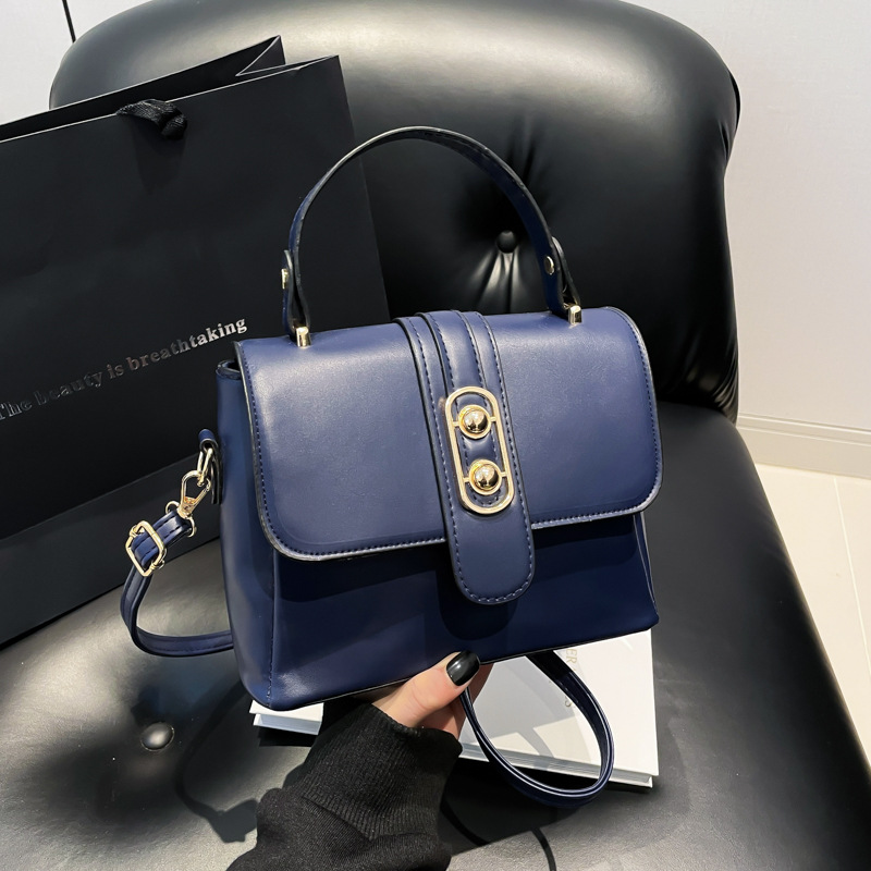 Bolsos para mujer invierno nuevo estilo moda moda simple bolso de mensajero para citas de trabajo bolso de hombro de textura práctica