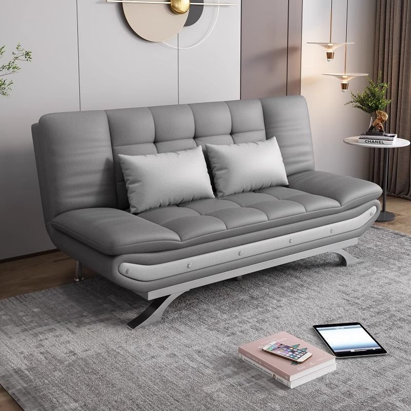 Small Apartment Sofa Bed Dual-Purpose Double Living Room Foldable Multi-Functional Simple Sofa Bed Integrated Rental Room Modern