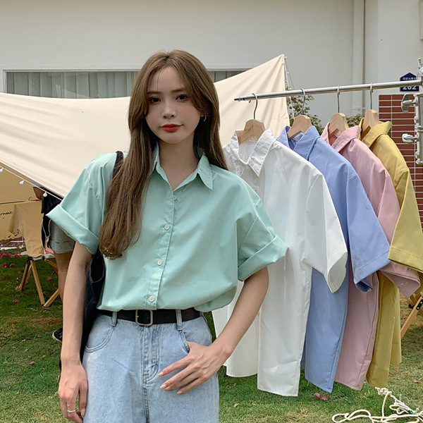 Summer thin design retro shirt