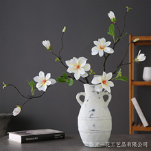 仿真假花枯枝西湖玉兰室内家居中式复古禅意装饰客厅餐桌花卉摆件