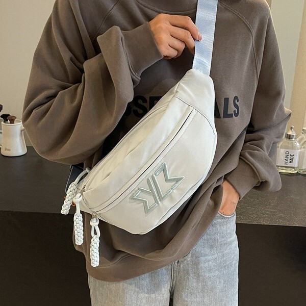 Crossbody Bag Men's Trendy Brand Bag Casual Simple All-match Waist Bag Women's Dumpling Bag Street Fashionable Chest Bag Sports Bag Crossbody Bag Men's Trendy Brand Bag Casual Simple All-match Waist Bag Women's Dumpling Bag Street Fashionable Chest Bag Sports Bag