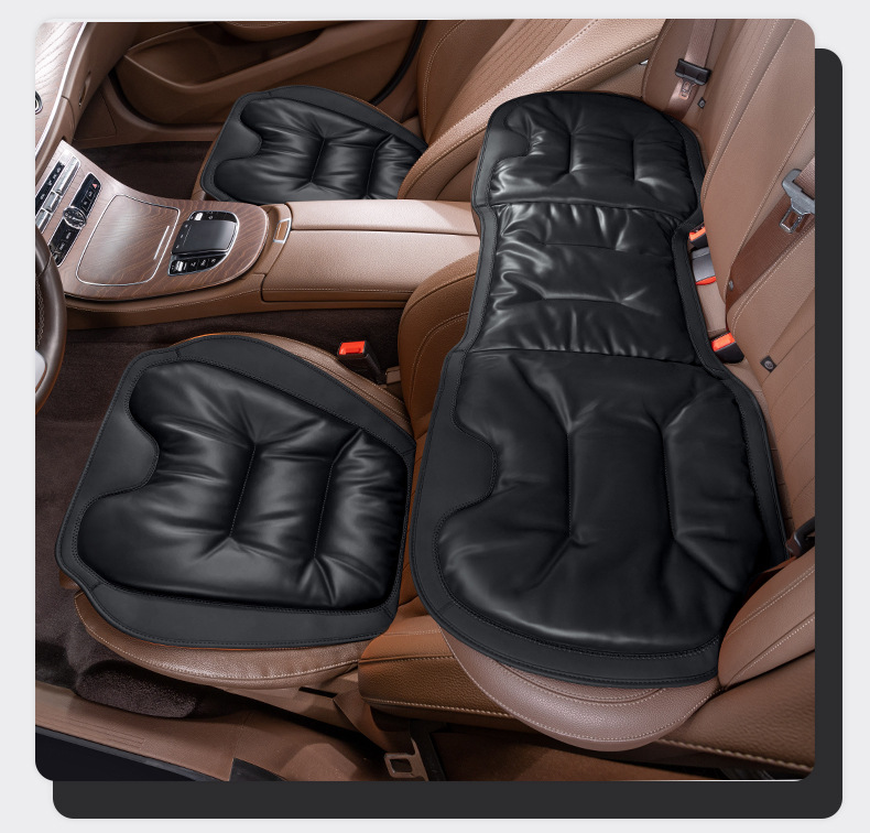 2025 New Car Seat Cushion, Anti-Fouling Leather, High-End, Skin-Friendly Seat Cushion, Original Car Color Four-Season Cushion, Non-Slip and Breathable