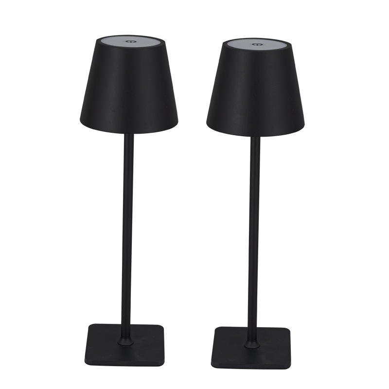 Lámpara de Mesa LED Decorativa Transfronteriza, Recargable, de Hierro, con Control Táctil USB, Luz Ambiental con Brillo Ajustable, Ideal para Camping o Mesita de Noche