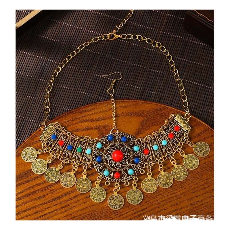 Ethnic clothing accessories Xishuangbanna exotic bohemian Yunnan travel wear match photo headdress wholesale