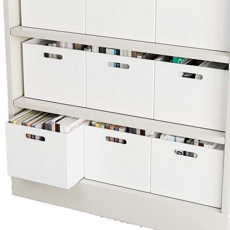 日本式本棚直角収納ケース家庭用大型キャビネット整理箱間食玩具プラスチック箱書類収納ケース