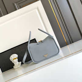 P拉达女士双提手饰牛皮手提单肩包斜挎包高品质图片实拍1BA451