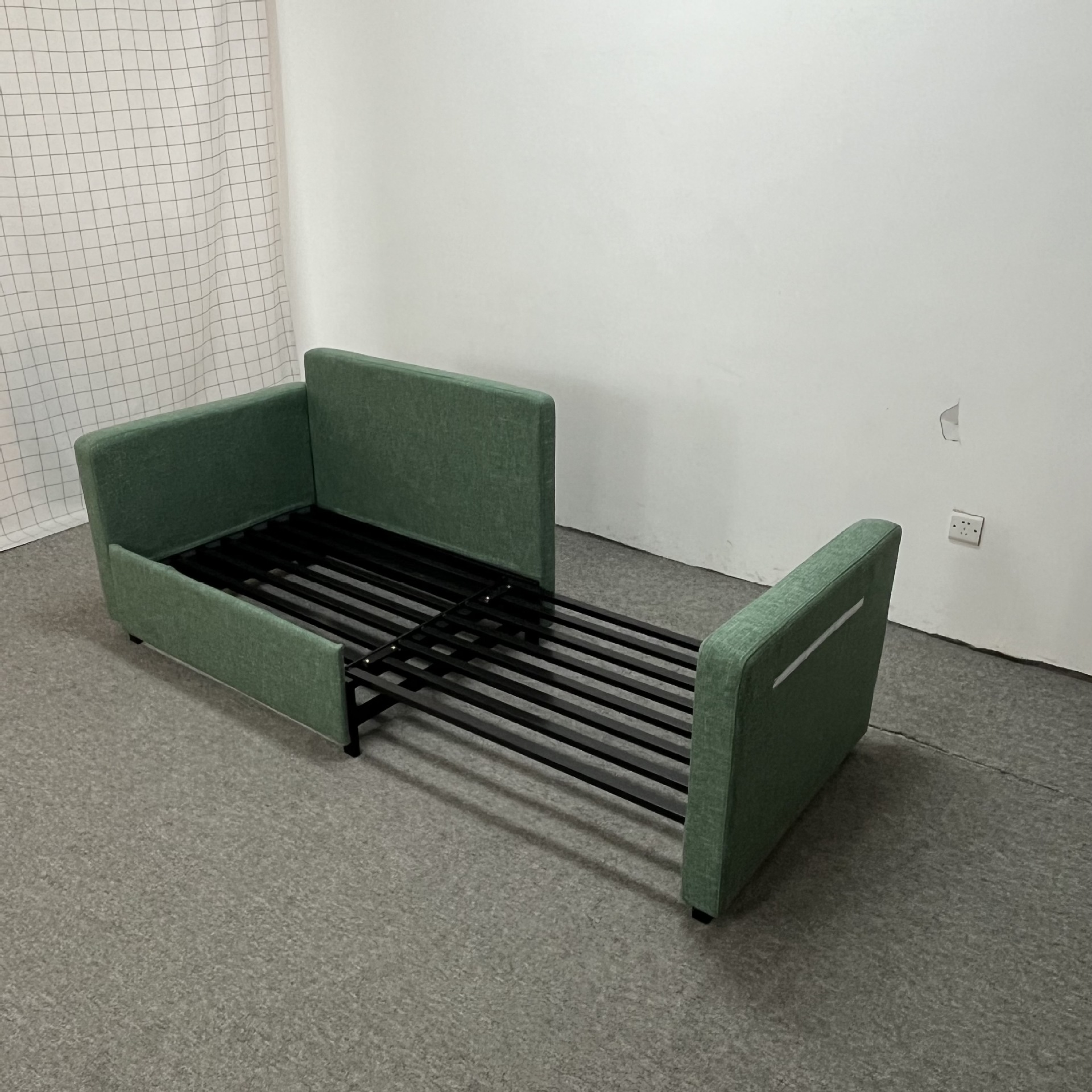 Sofá cama de una sola persona, pequeño apartamento hotel plegable sin lavar tela de tecnología desmontable y lavable sofá de doble uso