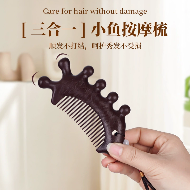 Массажная расческа головы Расческа кожи головы меридиана большая пятидень