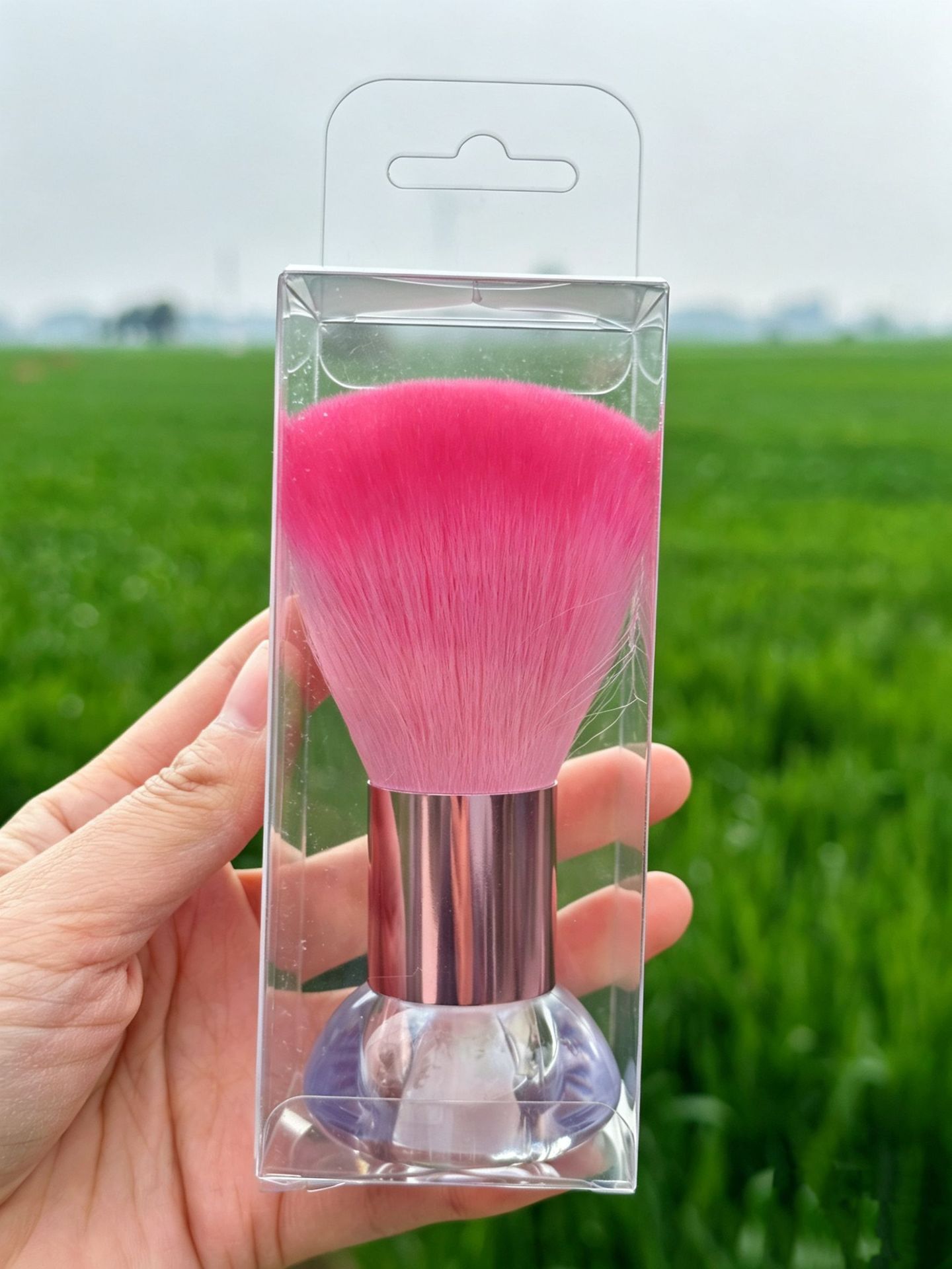 Brocha para Uñas Tipo Champiñón con Base para Manicura y Maquillaje