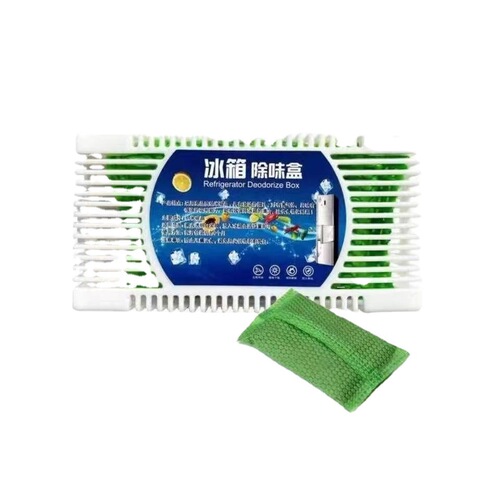Deodorizing Refrigerator Box, Odor-Removing Refrigerator, Anti-Smell Gadget, Sterilizing and Disinfecting, Deodorizing, Odor Eliminating Activated Carbon Pack, Freshener