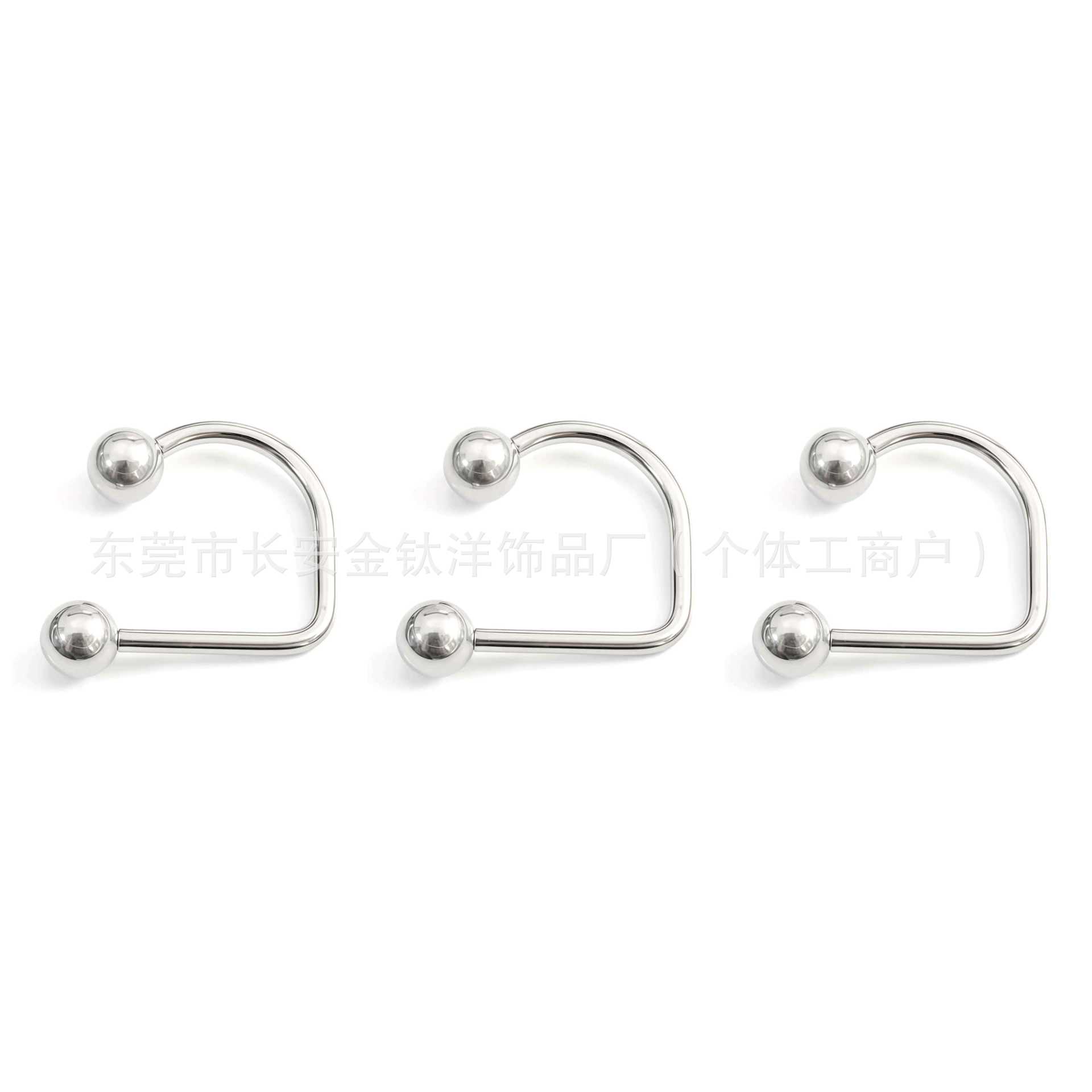 Pointed titanium steel lip stud product view