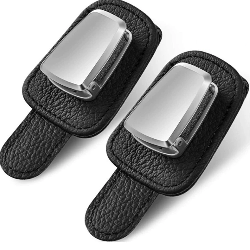 Автомобильный солнцезащитный козырек, держатель для очков, многофункциональный держатель для хранения купюр, автомобильный держатель для солнцезащитных очков, креативная воловья кожа, автомобильные принадлежности