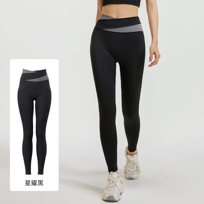 Juyitang Yoga Traje femenino desnudo de cintura alta sin costuras Traje deportivo de levantamiento de cadera femenino Ropa de fitness transpirable