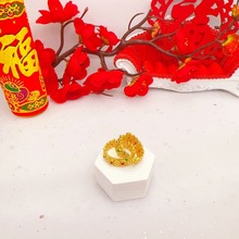 越南沙金古法典雅花卉戒指七夕情人节实用礼物送女友老婆
