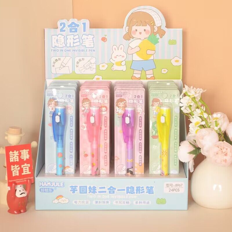 New Element Multi-functional Invisible Pen, Writing Pen, Colorless Fluorescent Note-taking Pen, UV Impression Light Secret Pen