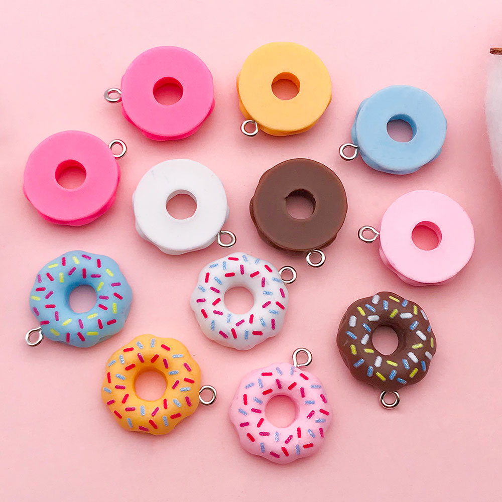 1 Piece Alloy Donuts Pendant display picture 2