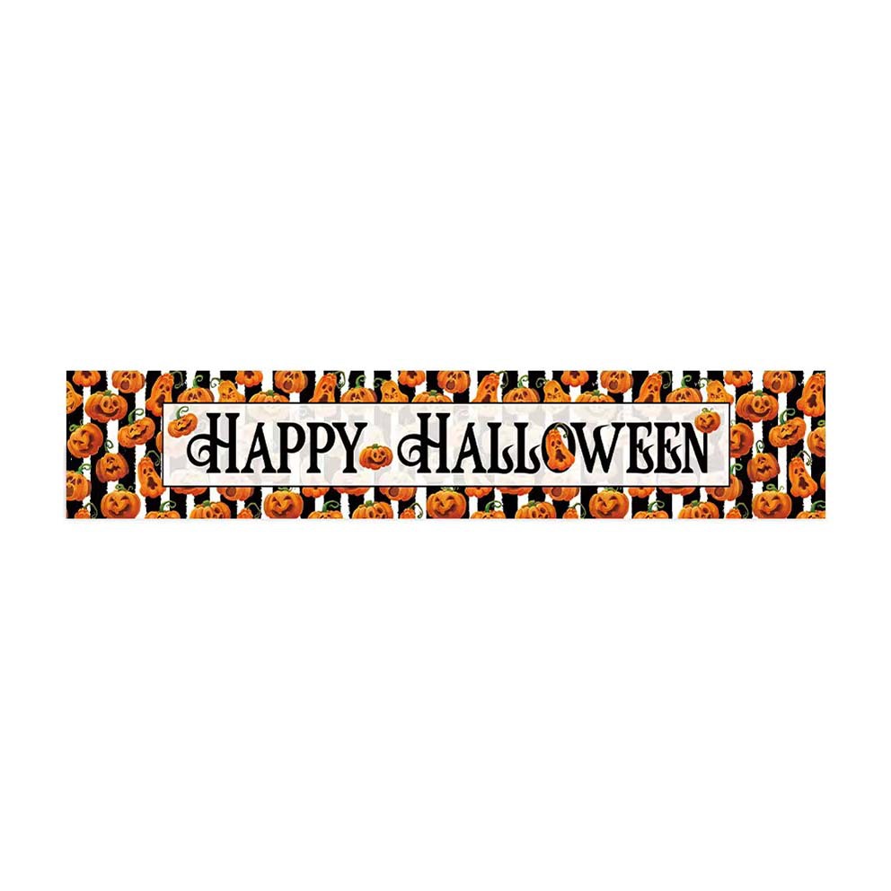 Transfronterizo 2024 Amazon nuevo Halloween calabaza festivales lino tabla bandera tabla de mesa comedor tabla de té tabla de bandera