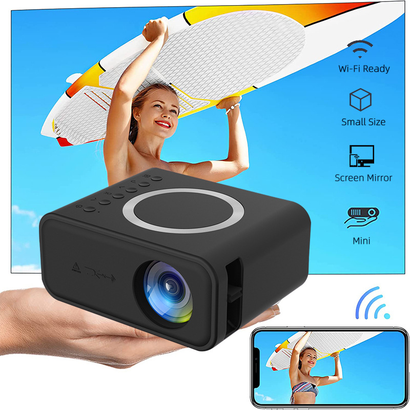 Comercio exterior transfronterizo YT300 hogar portátil mini proyector en miniatura pequeño hogar teléfono móvil inalámbrico proyector