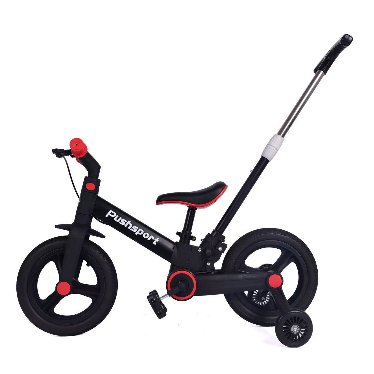 Foreign Trade Multifunctional Children's Folding Tricycle Two-In-One Balance Car with Handbrake and Pedal Children's Baby Bicycle