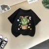Black cactus T -shirt