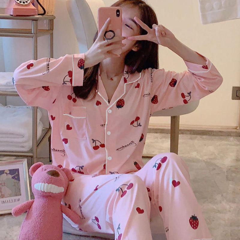 455g Weight Long Sleeve Sleeve Length Pajamas Lingerie Type Single Breasted Placket Type Polyester, Milk Fiber Fabric Type Long Top Length Pants Sets Sets Type 2 Pieces Set Quantity Casual, Home Occasion Turndown Neckline Loose Fit Type Animal, Cartoon Pattern Spring, Autumn Season Women's Gender Cartoon Style, Sweet Style Casual Home Women's Cartoon Style Sweet Animal Cartoon Polyester Milk Fiber Pants Sets Pajama Sets 24