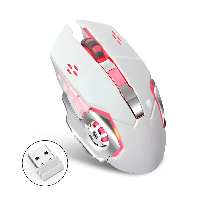 牧马人游戏电竞机械有线鼠标G11 6D七彩发光T23无线USB风火轮鼠标