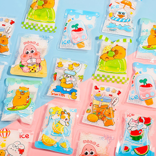 New Cartoon Cute Summer Ice Pack Cooling Stickers Squeeze Cooling Supplies Internet Celebrity Hot Style Summer Must-Have