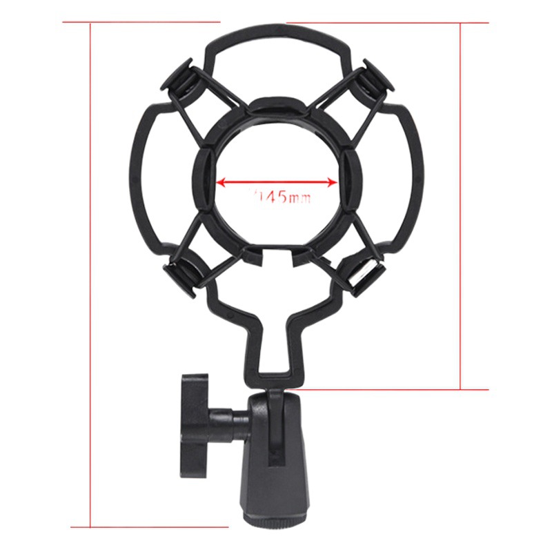 Soporte antichoque de plástico para micrófono de condensador de diafragma grande, grabación en vivo, venta directa de fábrica Yixuan
