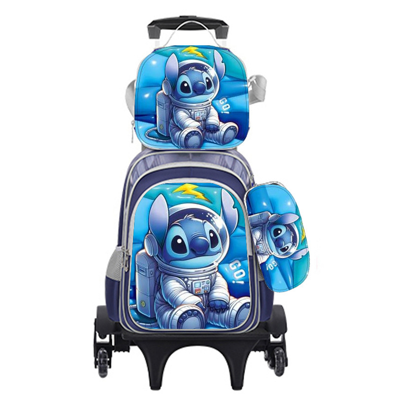 3DEVA transfronterizo de tres piezas de tirón mochila escolar de casca dura mochila escolar para niños niñas y niñas mochila escolar para niños caza demonios