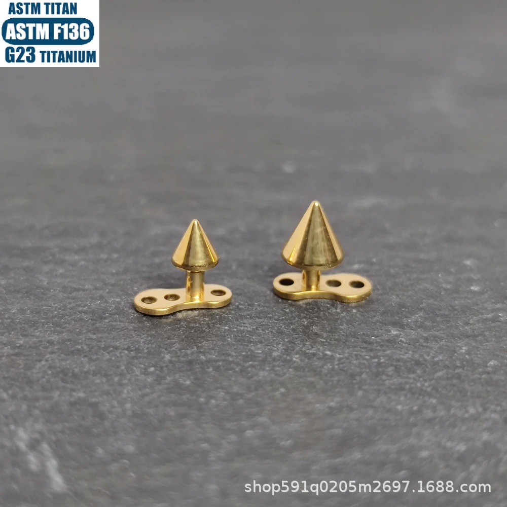 F136 Titanium Alloy Pointed Buried Bone Nail with Internal Thread - Clavicle Skin Grafting Skin Nail detail image 8