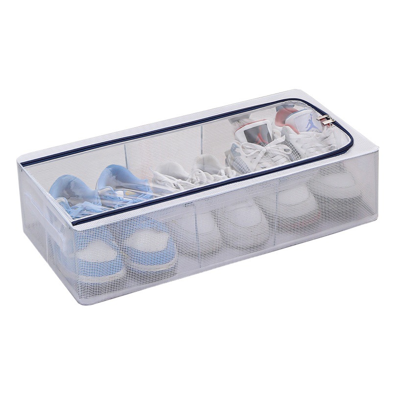 Installation-Free Folding Shoe Rack Shoe Box Storage Box Thickened Dust-Proof Transparent Shoe Cabinet Storage Organizer Portable