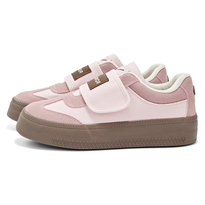 Zapatillas de entrenamiento alemanas ligeras con cinta mágica retráctil que hacen que los pies parezcan más pequeños, zapatillas versátiles de suela gruesa, zapatos informales para todas las estaciones, zapatos de mujer a la moda.