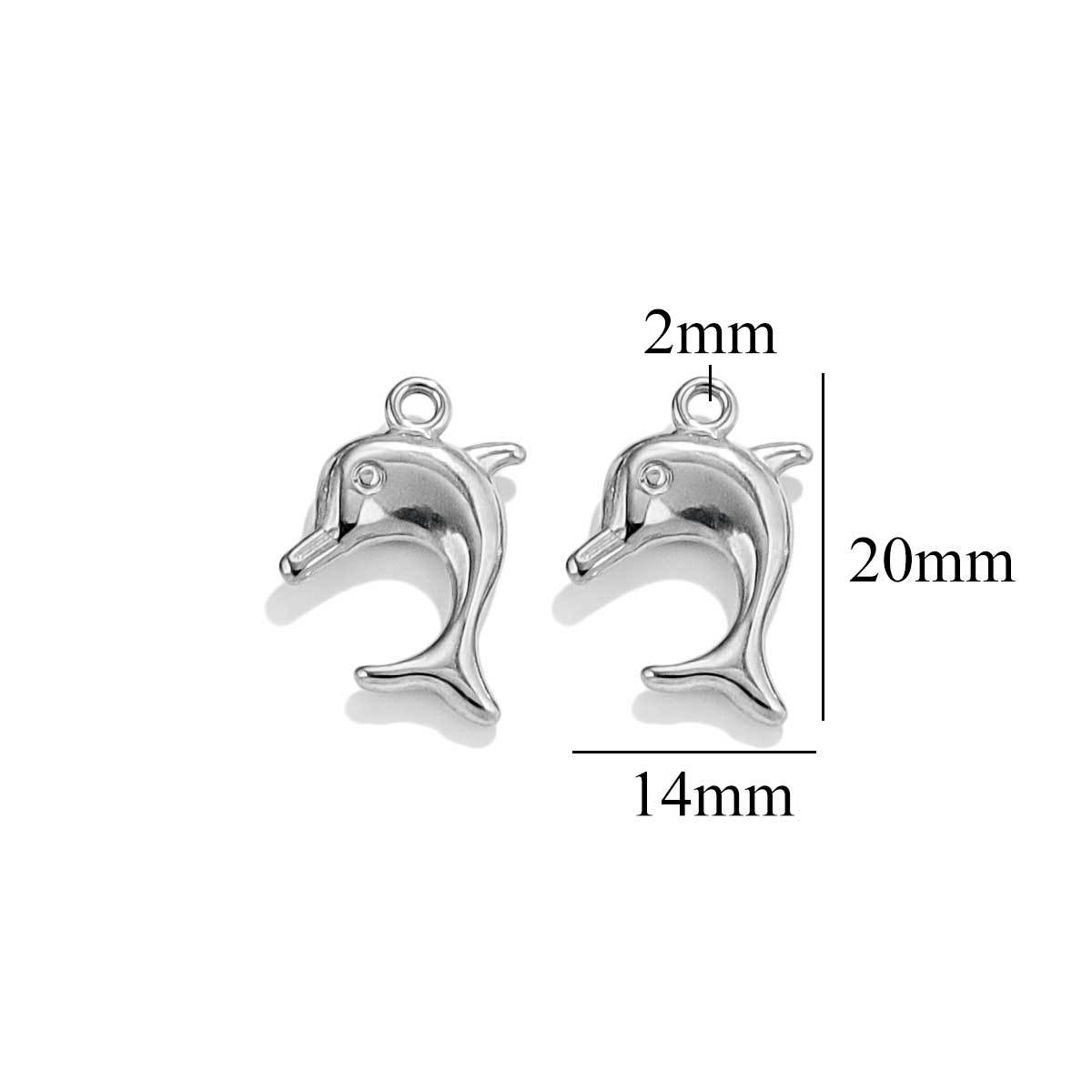 Accesorios de joyería de bricolaje colgante de la serie océano de acero inoxidable sirena concha mar estrella pulsera collar colgante