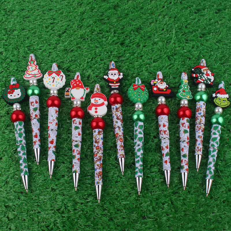 1 Piece Christmas Tree Santa Claus Snowman Class Learning Plastic Cartoon Style Ballpoint Pen display picture 1