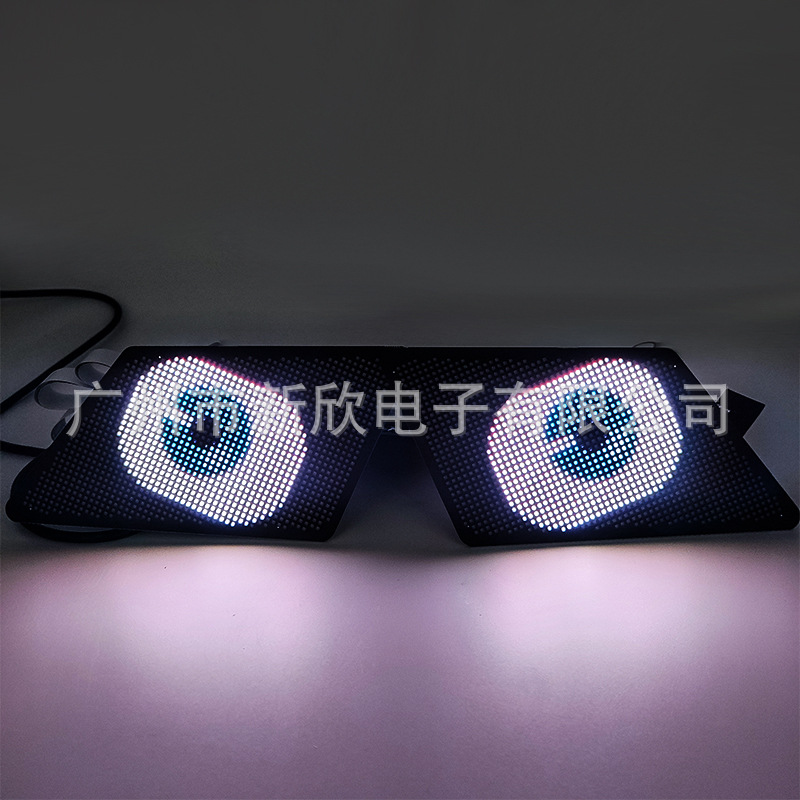 Control de la aplicación de control dinámico de ojos de diablo de diamante LED pantalla de luz de ojos 5V 12V opcional