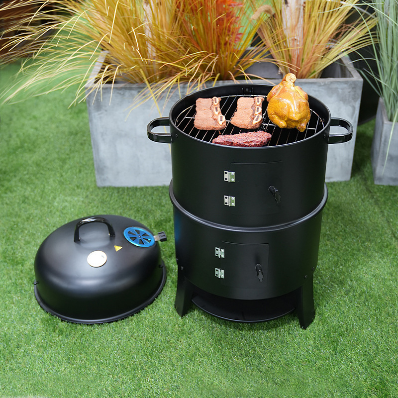 Exportaciones transfronterizas de carbón europeo horno de cocción de cocción al aire libre horno de tocino multifuncional desmontable