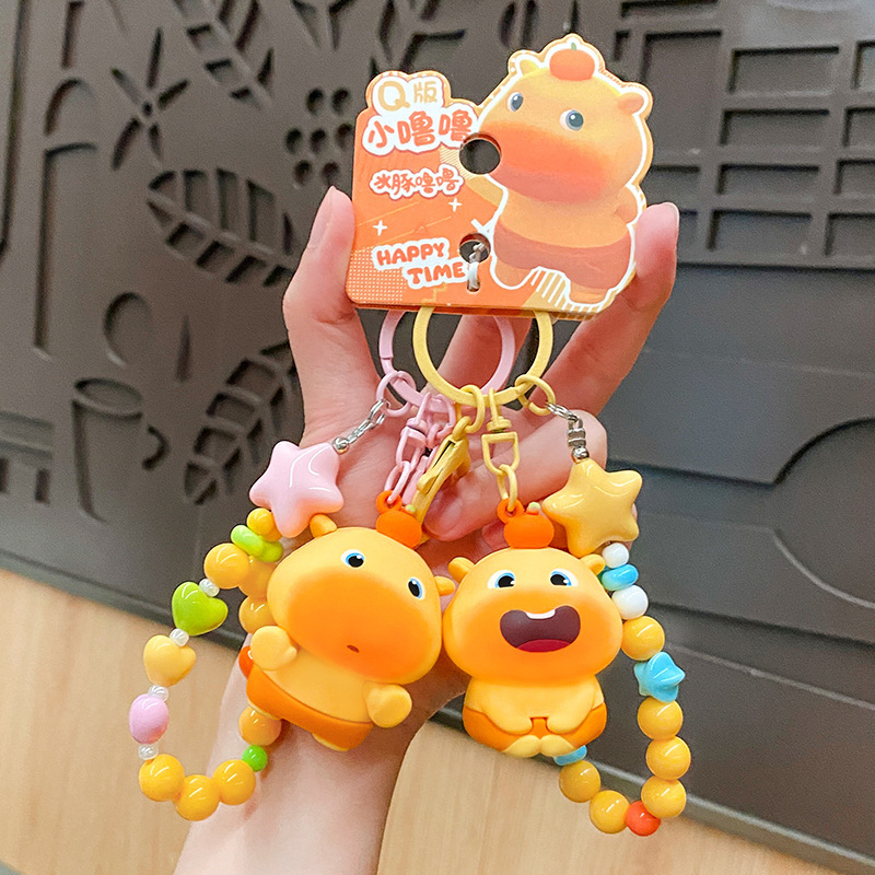正版水豚噜噜pvc公仔可爱书包挂件幼儿园小学生礼物可爱吊坠批发|undefined