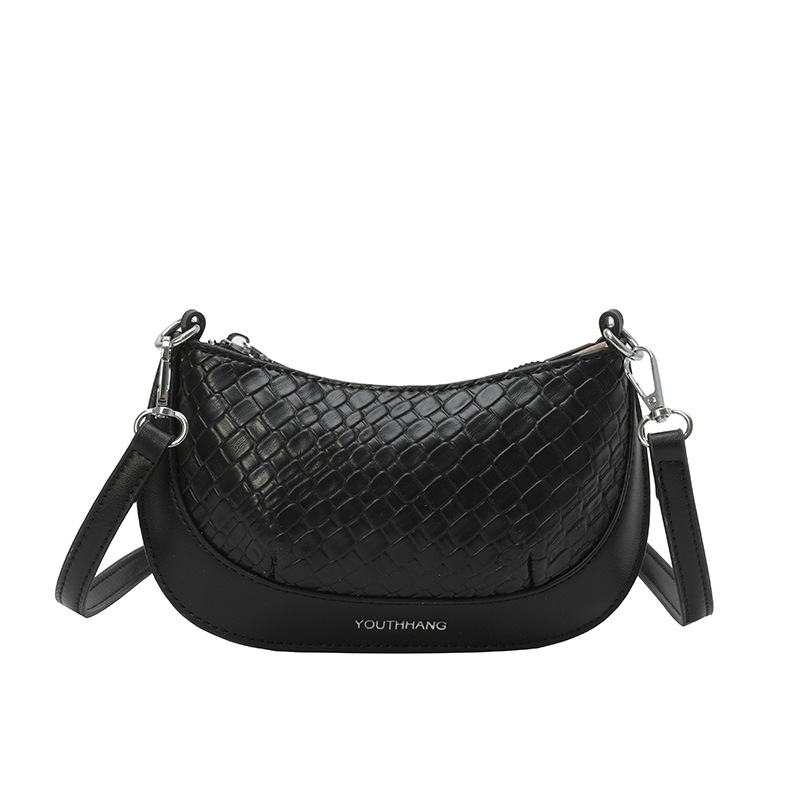 Bolsos pequeños con textura transfronteriza 2025 verano nuevo estilo bolso femenino tejido en relieve bolso de hombro transmisión en vivo del mismo estilo bolso de mensajero marea