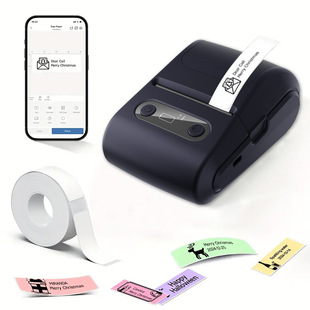 Cross-Border Portable Mini Thermal Label Printer for Home Use with Mobile Phone Bluetooth Dedicated Small Handheld Receipt Barcode