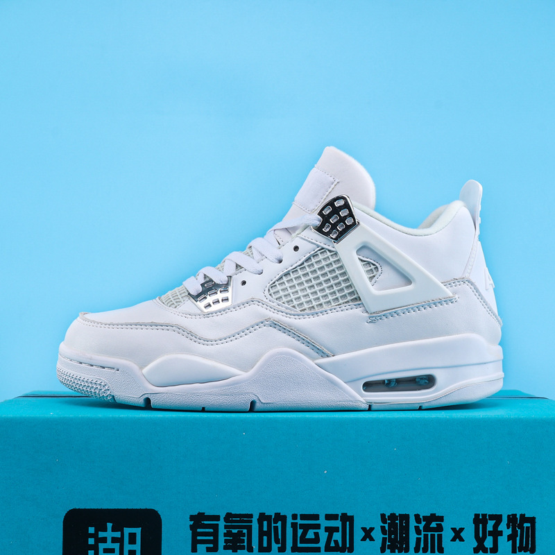 aj4 basketball shoes in college blue and white, cement, Thunder, Lightning, Nike official, aj3 men's and women's couple's sports casual shoes aj4 basketball shoes in college blue and white, cement, Thunder, Lightning, Nike official, aj3 men's and women's couple's sports casual shoes