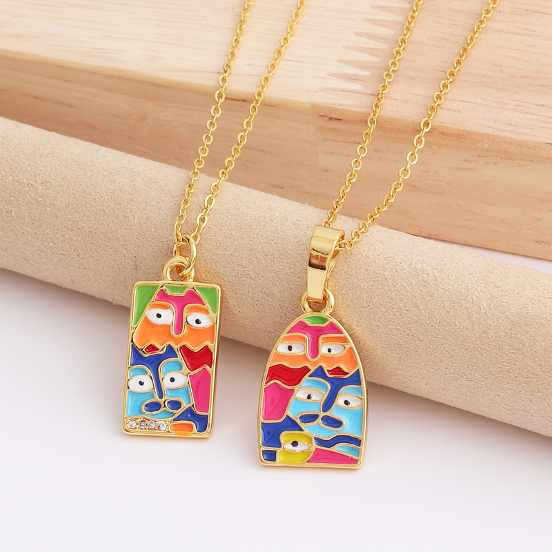 Cute Animal Copper Necklace Splicing Copper Necklaces