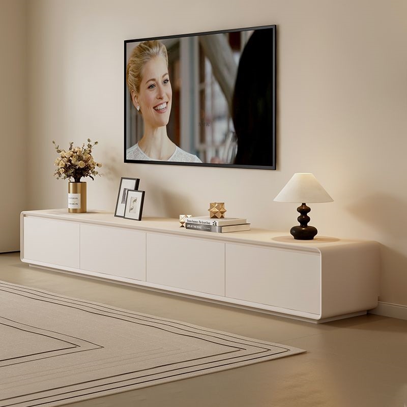 Tv Cabinet Living Room Solid Wood Storage Cabinet Floor Cabinet Modern Home Coffee Table Combination Integrated Tv Cabinet Factory