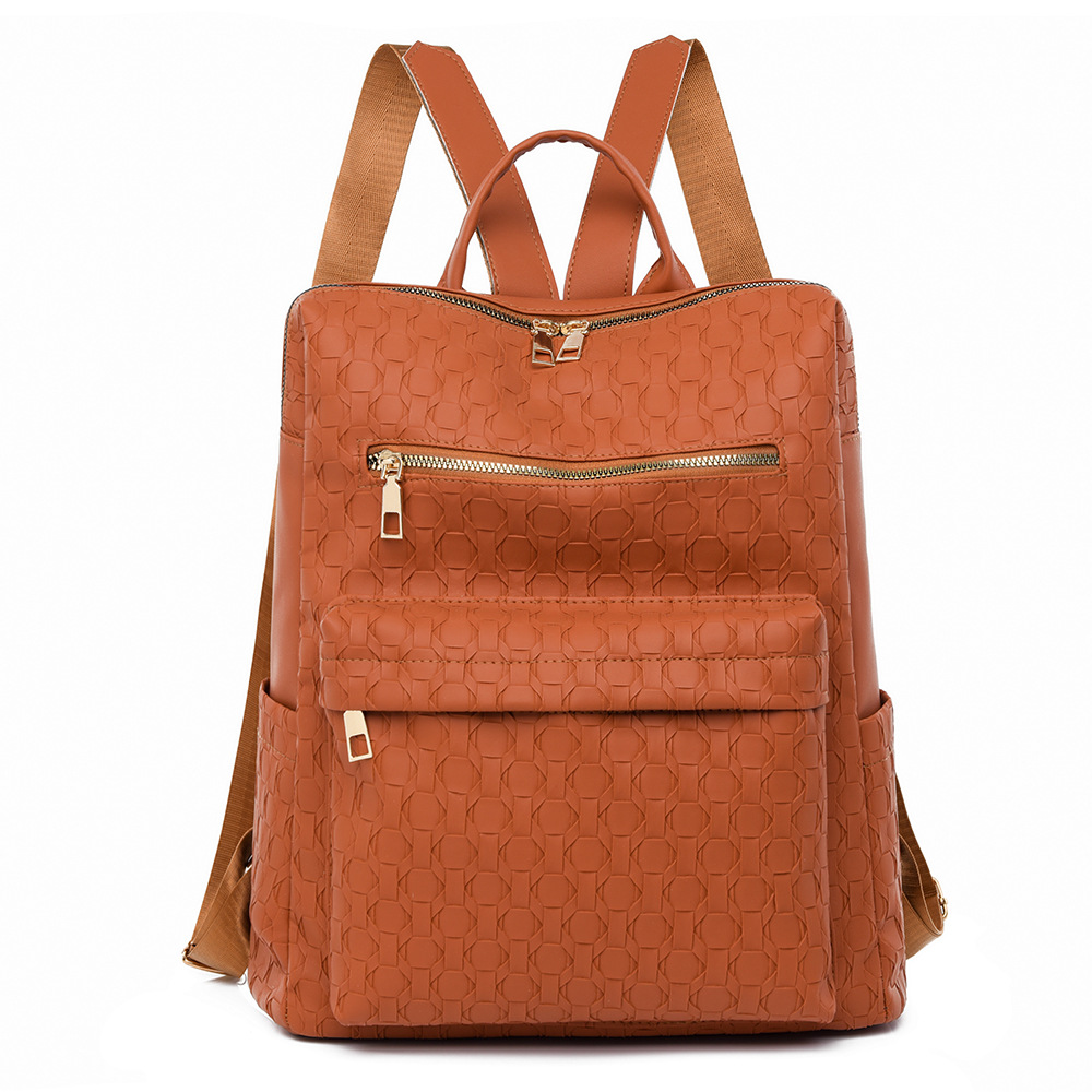 Mochila retro de moda para mujer 2024 nuevo estilo simple multifuncional de gran capacidad mochila de viaje al aire libre mochila escolar al por mayor